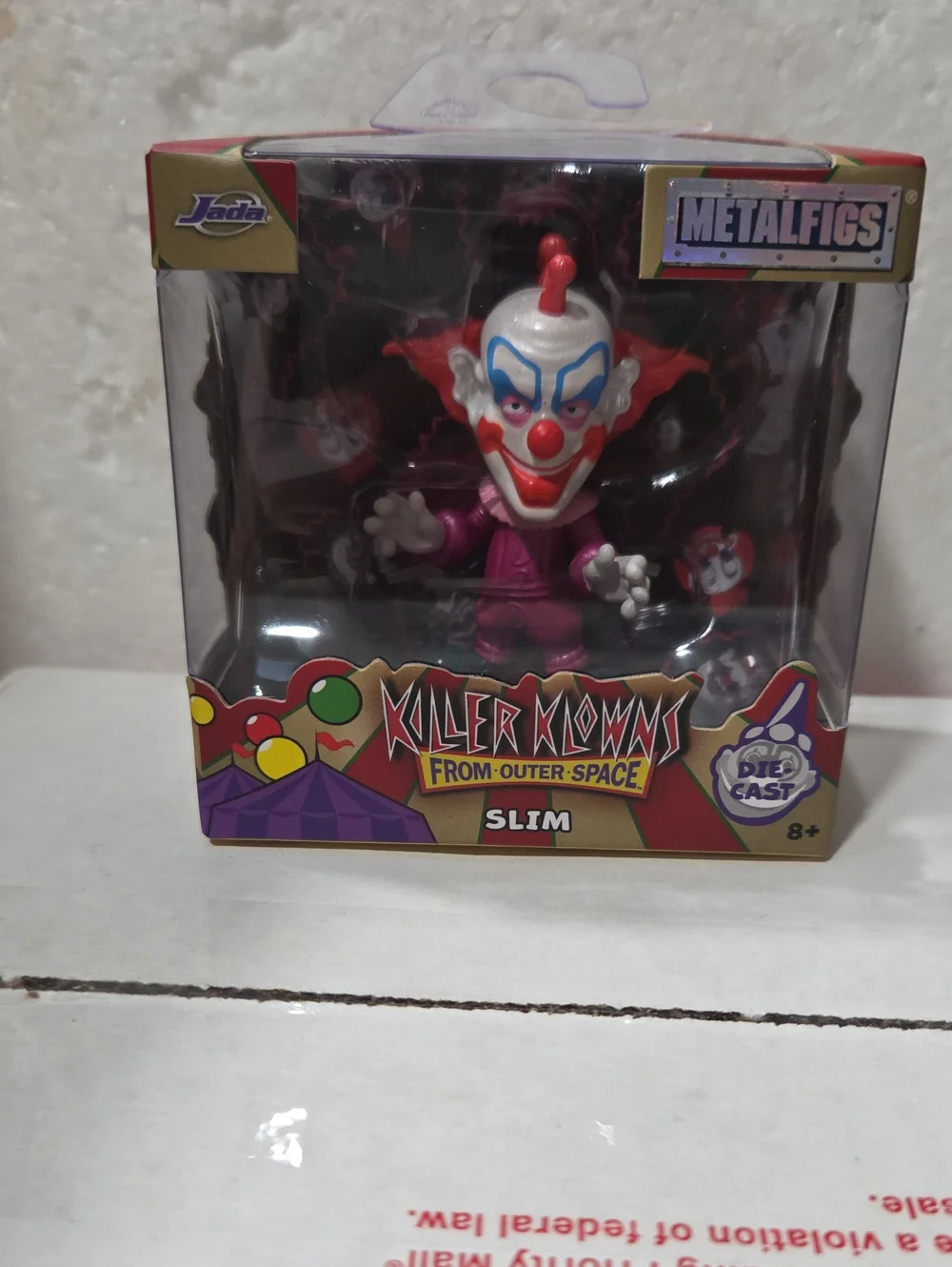 Jada Slim Killer Klowns Figure - Pink, White, Red